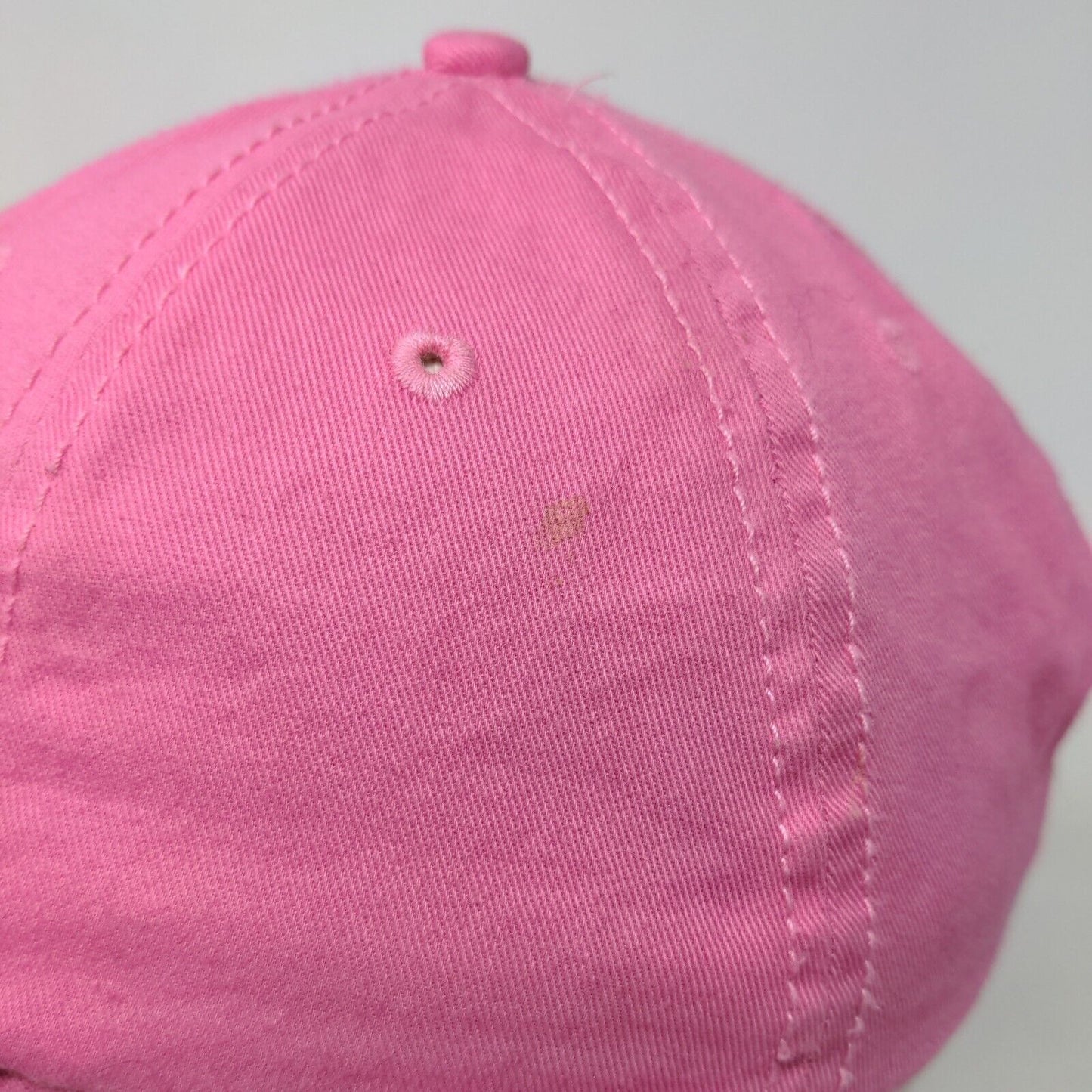 DC Comics SuperGirl Girl's Stretchy Hat Pink Size M Embroidered Logo Cotton