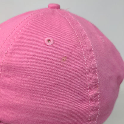 DC Comics SuperGirl Girl's Stretchy Hat Pink Size M Embroidered Logo Cotton
