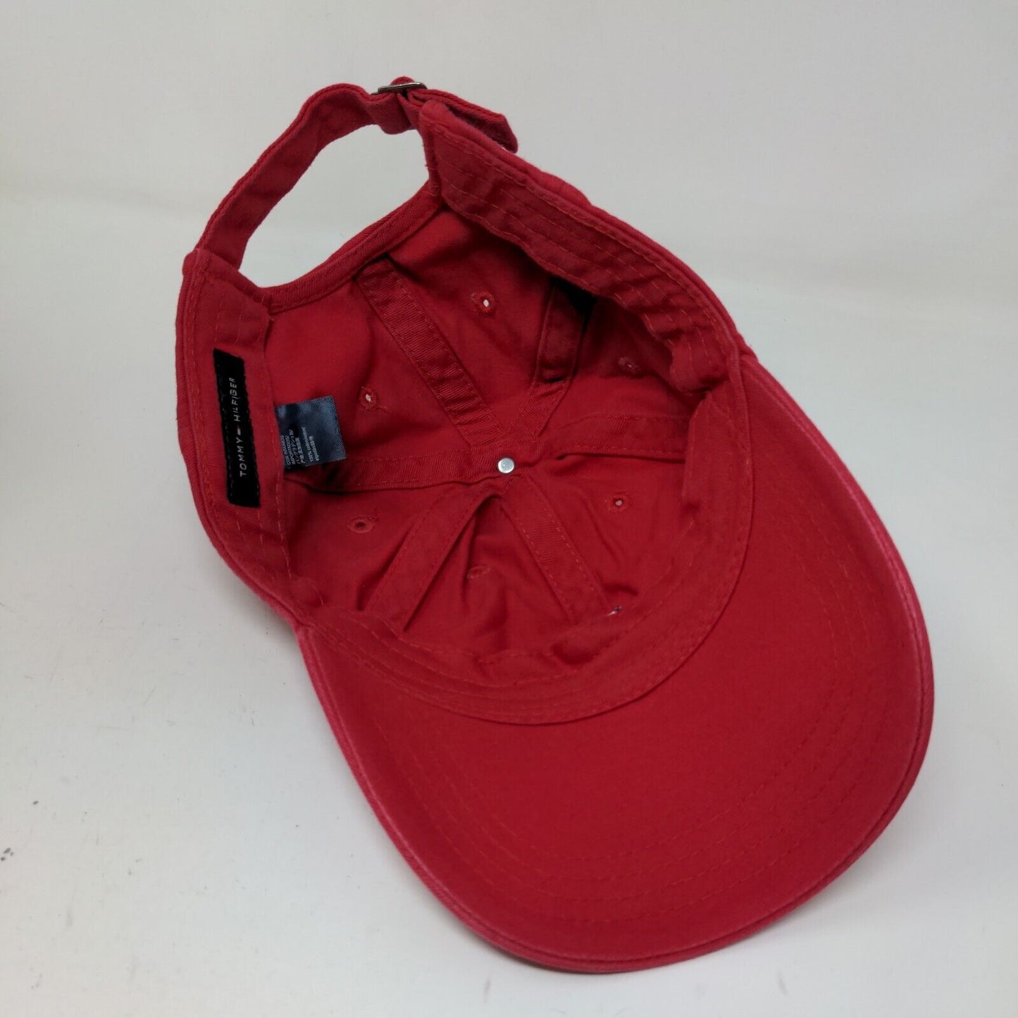 Tommy Hilfiger Men's Slideback Hat Red Size OS Embroidered Logo