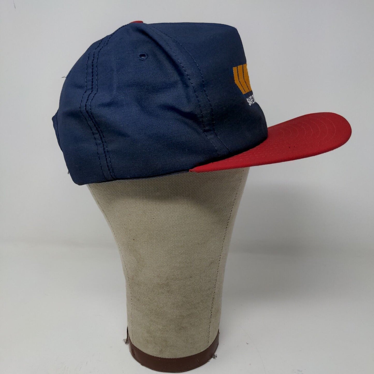 NAPA Safe Driving Award Snapback Hat Blue Red Adjustable Vintage Made USA