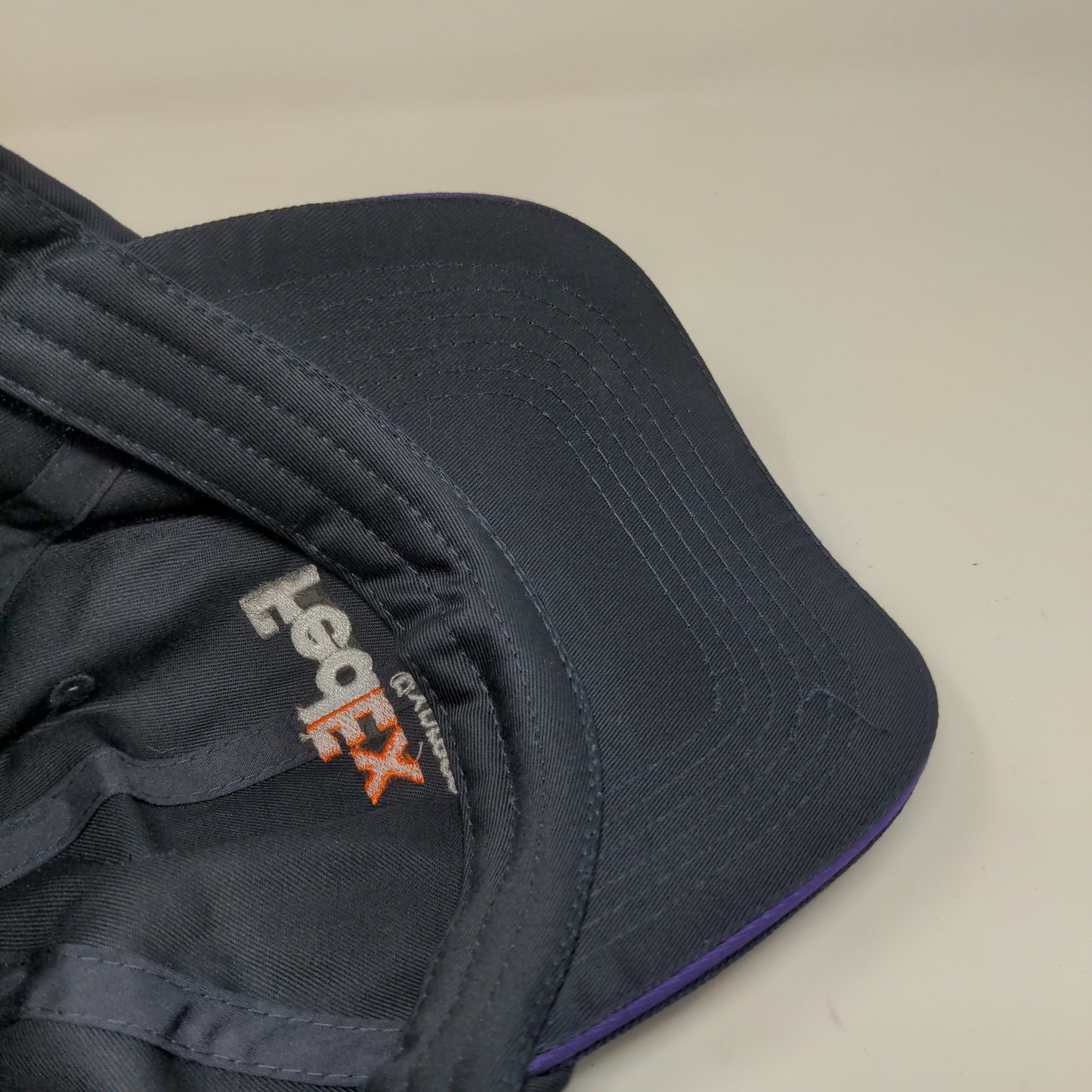 FedEx Express Mens Slideback Hat Blue Size RG-RG Embroidered Logo