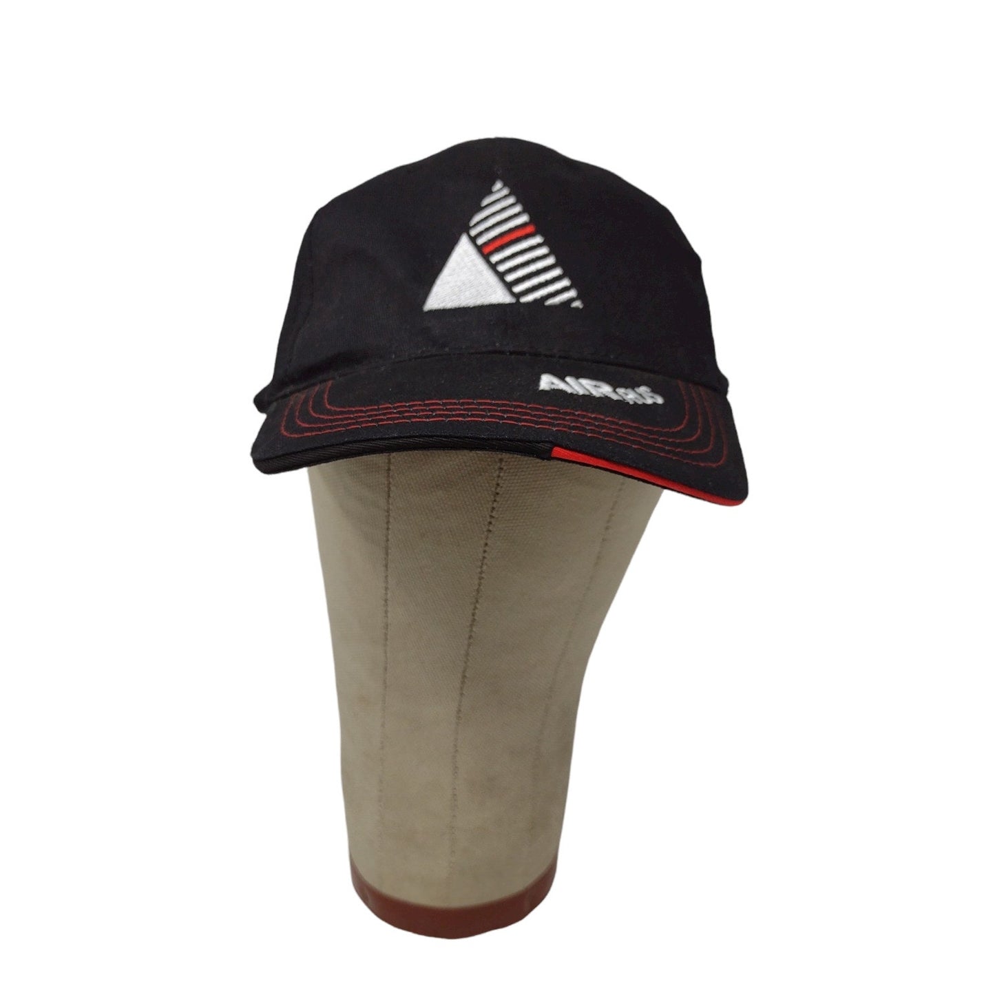 AirRus Slideback Hat Embroidered Logo Spell Out Don't Follow Lead Black Red