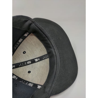 New Era 59Fifty On Field MLB Hat Boston Red Sox Size 7 5/8 Black Embroidered