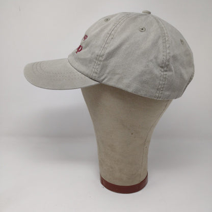 Prop Up the Prop Slideback Hat Gray Embroidered Spell Out Adjustable