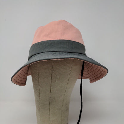 Womens SunShade Wide Brim Pink Bucket Cargo Floppy Hat Cap Beach Adjustable