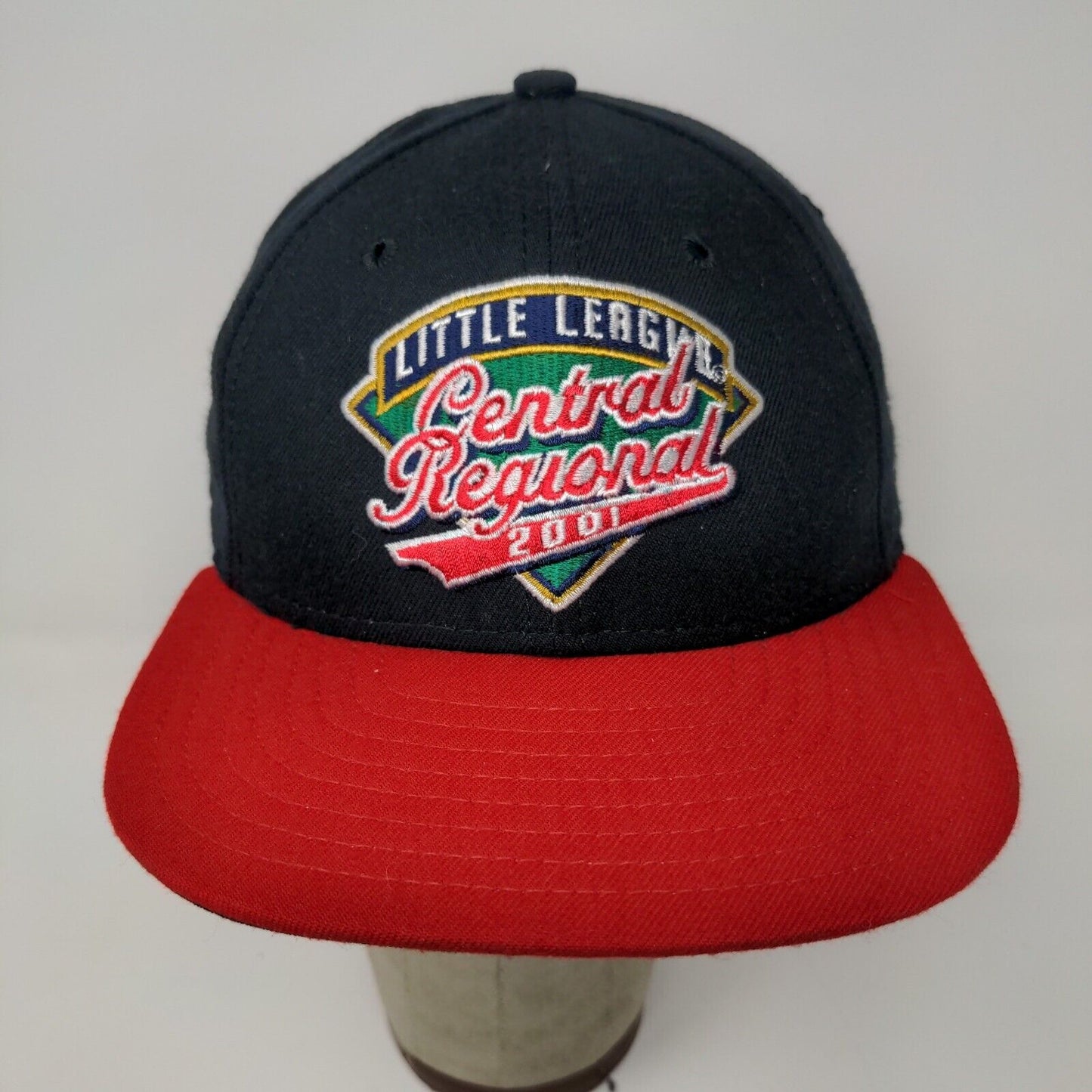 Little League Central Regional Mens Vintage 2001 Hat Black Red OSFA Snapback