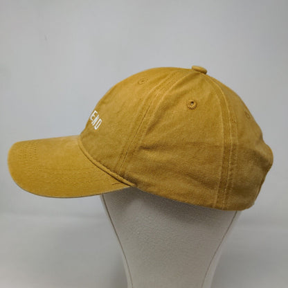 Francesca's Women's Slideback Hat Yellow Size OS Embroidered Weekend Logo