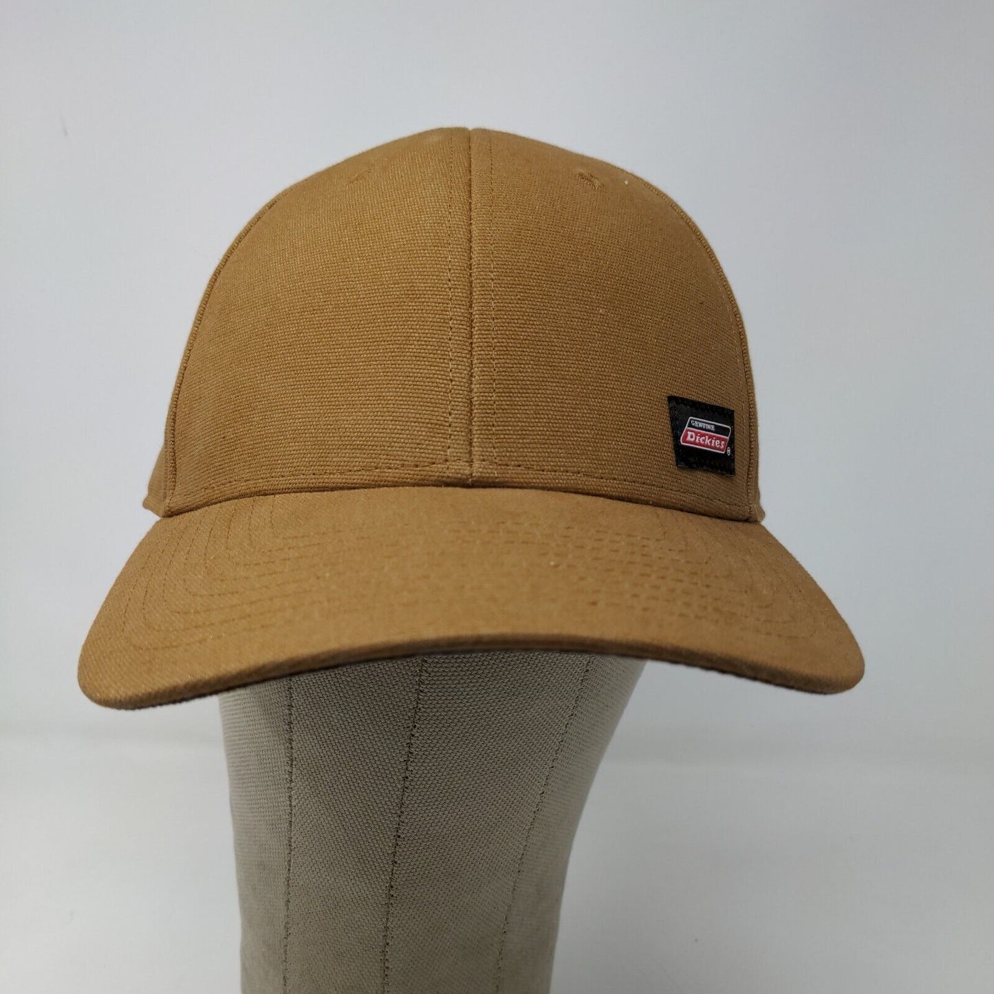 Dickies Men's Snapback Hat Tan One Size Patch Logo Cotton Workwear