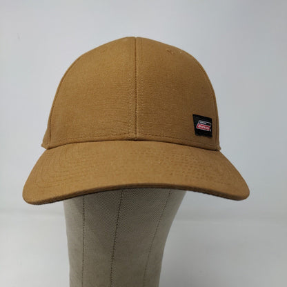 Dickies Men's Snapback Hat Tan One Size Patch Logo Cotton Workwear