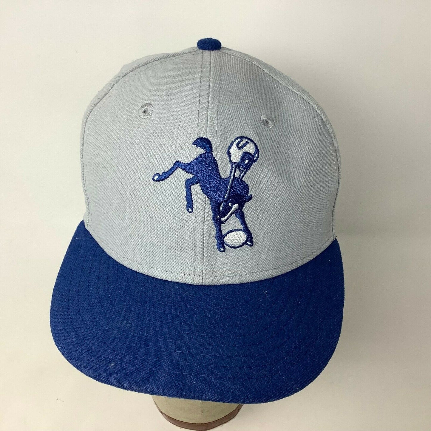 NFL New Era 59Fifty Indianapolis Colts Fitted Hat Size 6 3/4" 2012 Horse Gray