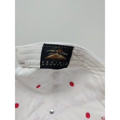Niagra Falls State Park Slideback Hat White & Pink Embroidered Spell Out