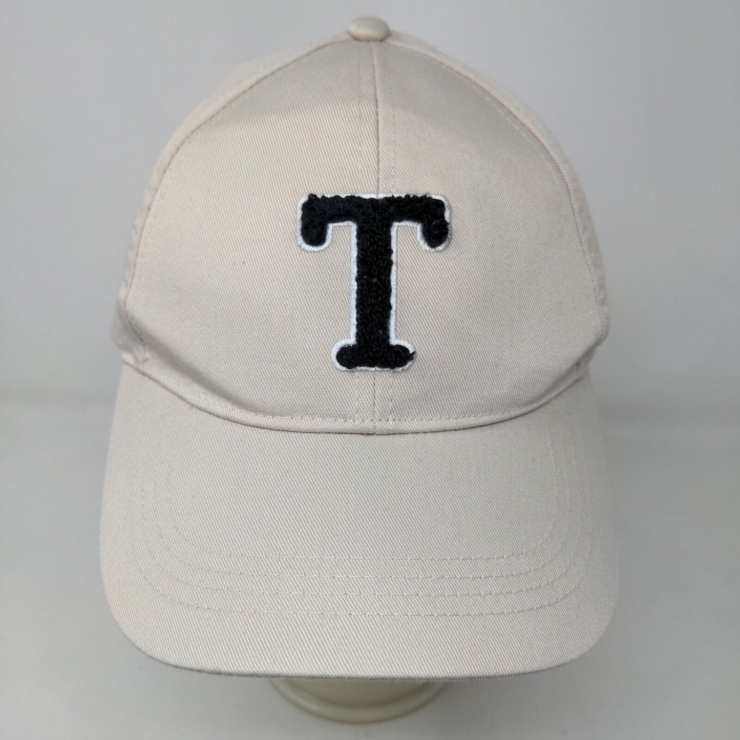 Primark Cares Men's Strapback Hat Tan Adjustable Embroidered Letter T Logo