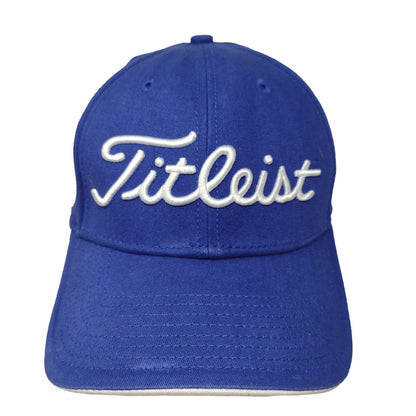 Titleist Golf Mens Pro V1 Slideback Hat Blue Adjustable Embroidered Logos