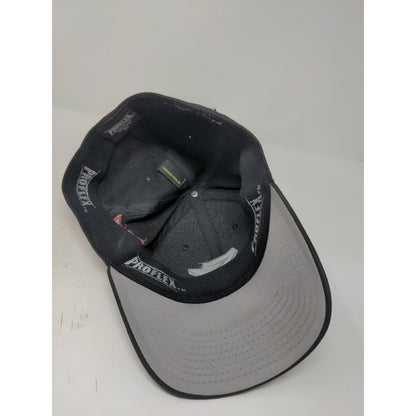 Starter Pro Flex Joe Gibbs Racing Fitted Hat Size M/L Black Embroidered Logo