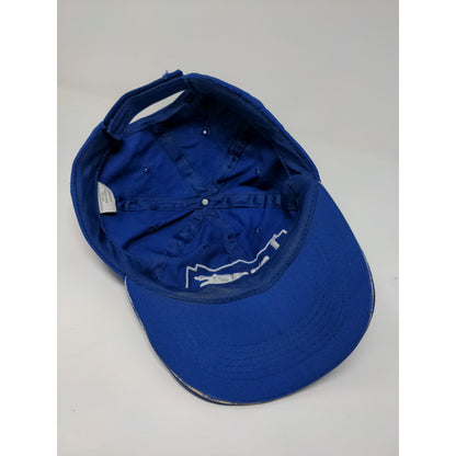 Lowe's Employee Strapback Hat Blue Embroidered Logo 100% Cotton