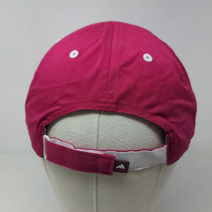 Adidas Climalite Women's Strapback Hat Pink Adjustable Embroidered Logo