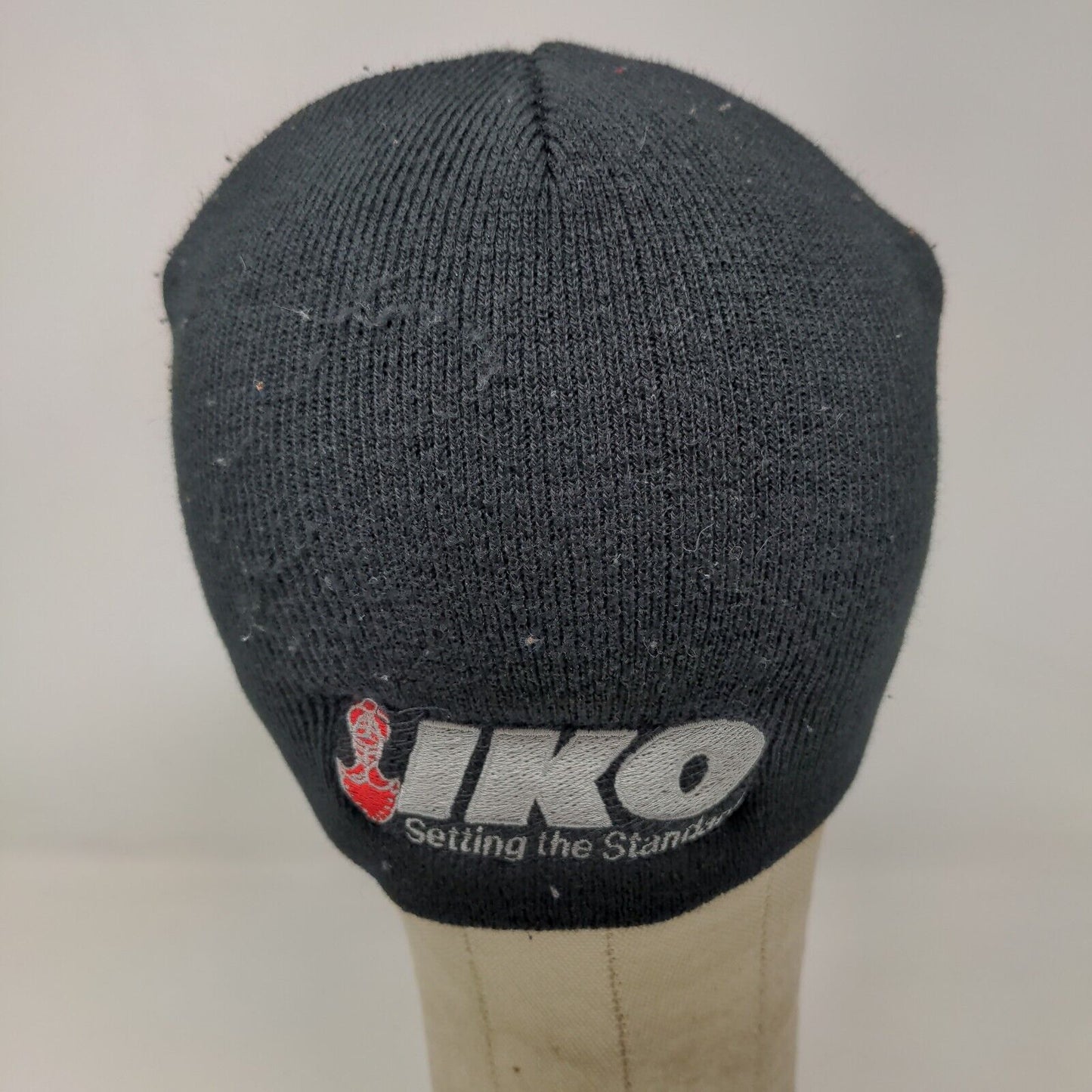 IKO Men's Beanie Hat Black OSFA Acrylic Setting the Standard Embroidered Logo