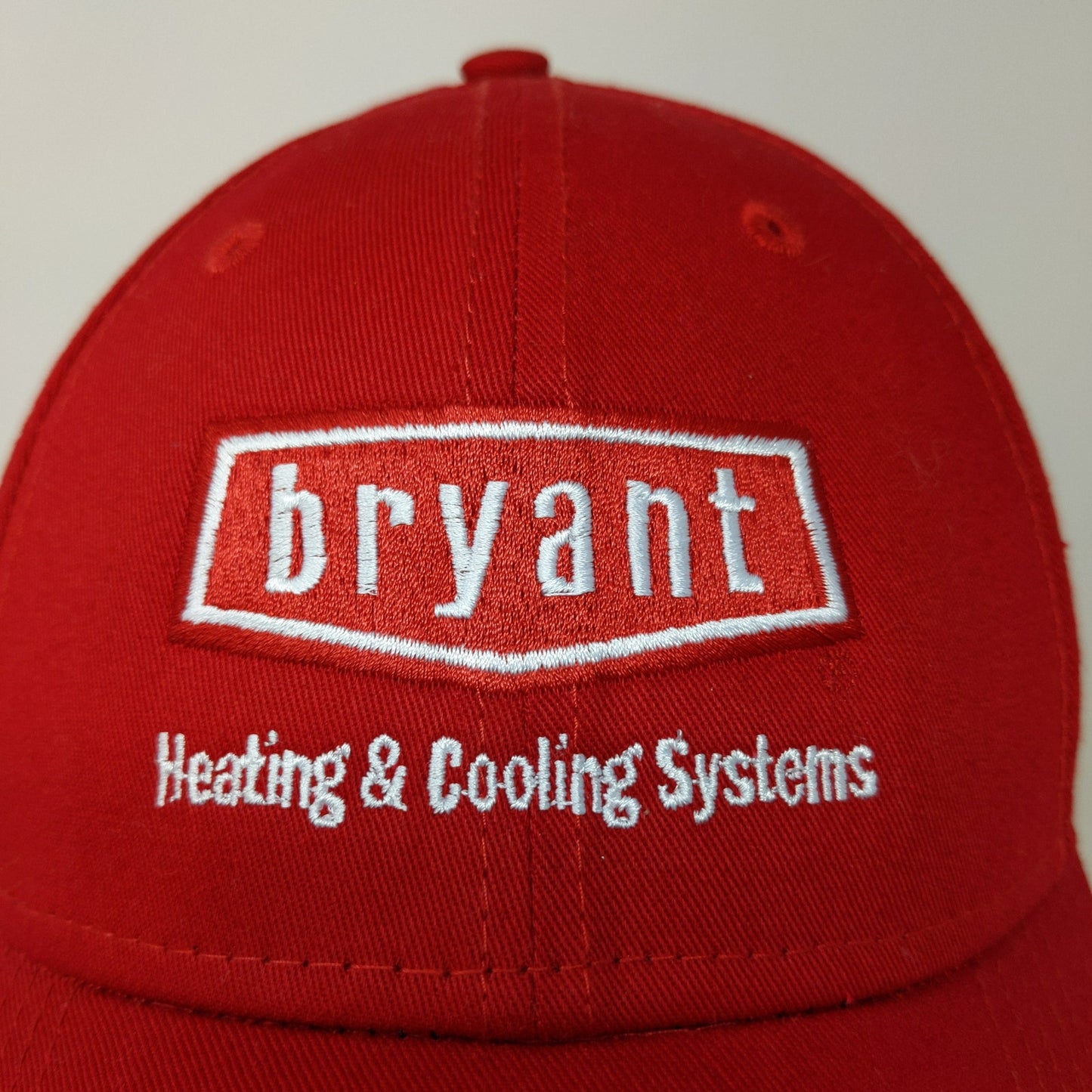 New Era 9Forty Bryant Heating & Cooling Strapback Hat Red Embroidered Logo