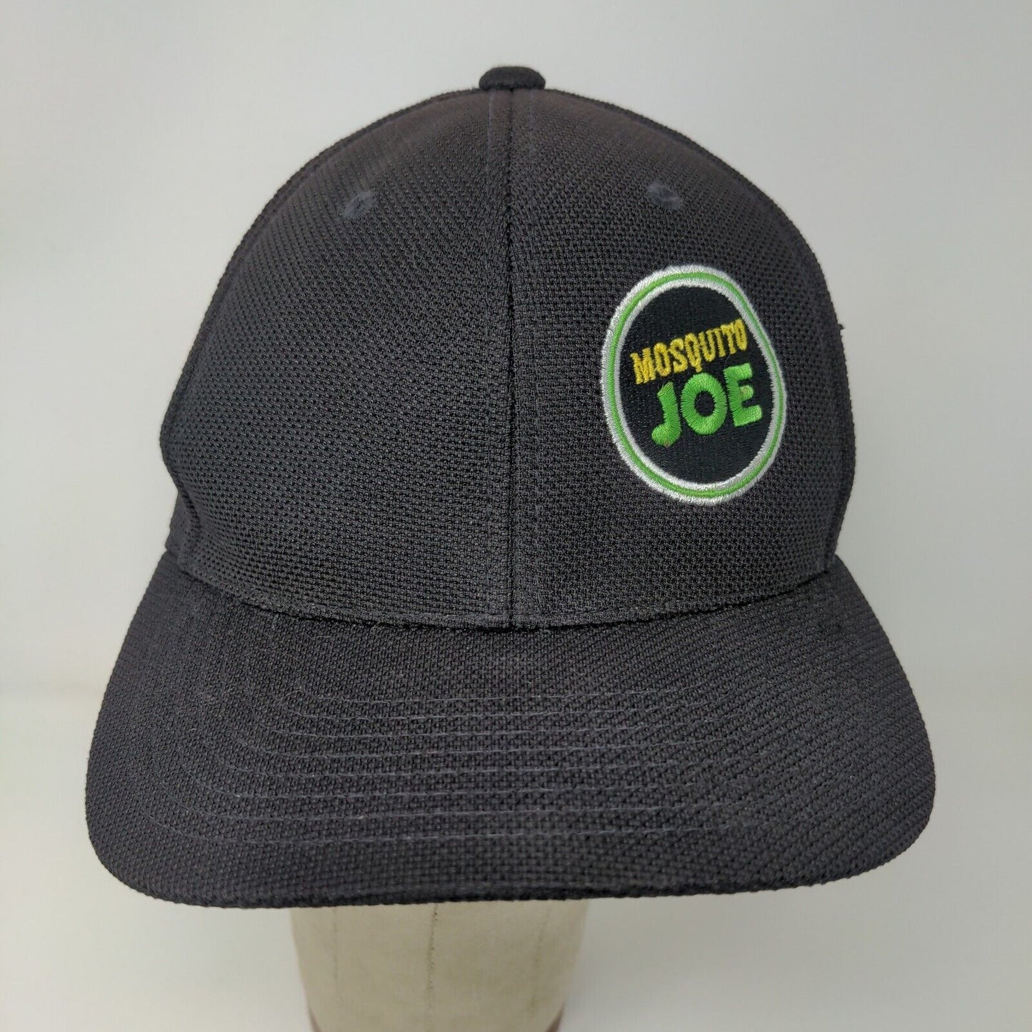 Mosquito Joe Mens FlexFit Hat Black Stretch Embroidered Logo Pest Control