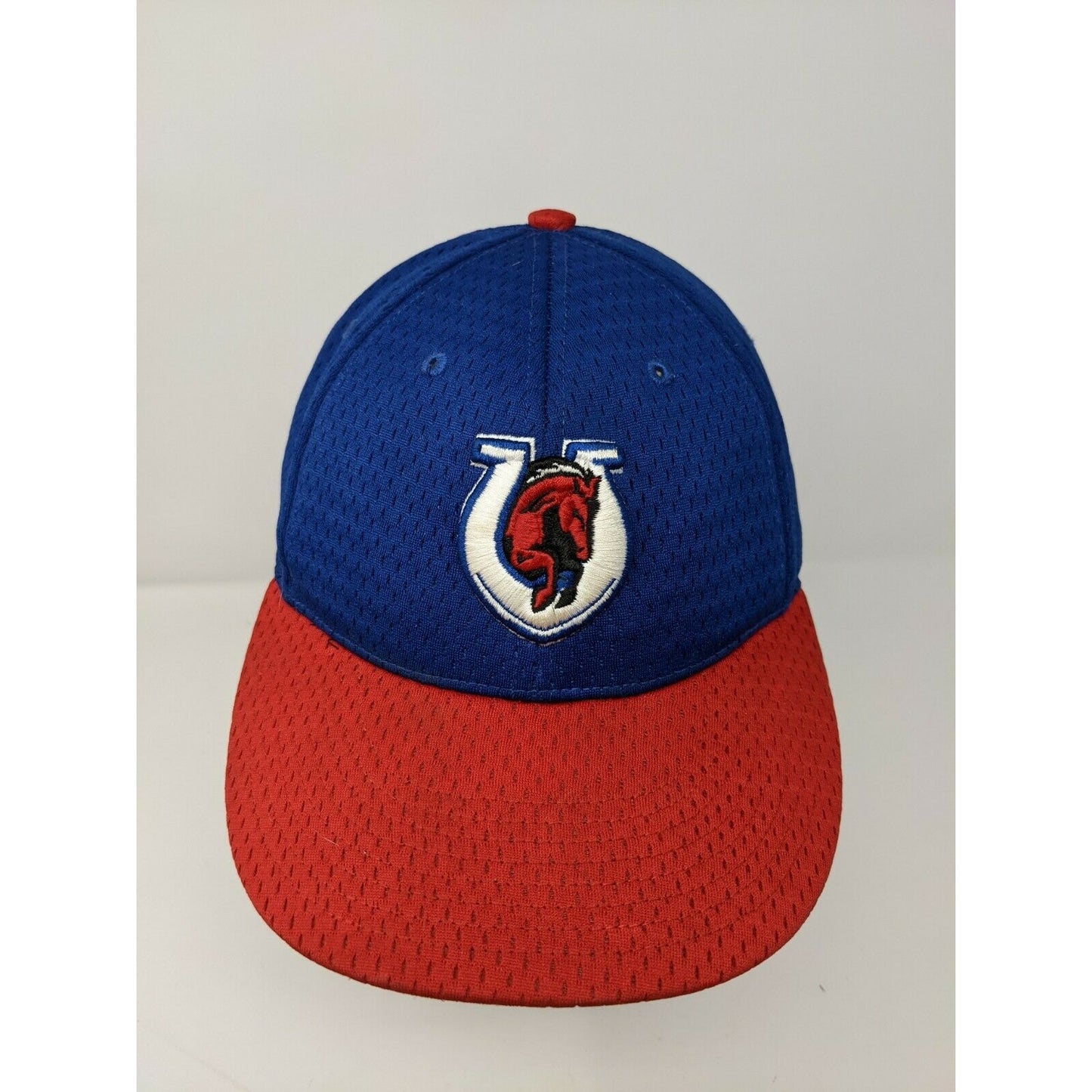 System Five 400 Baseball Hat Cap Size 3 Red Horse Horseshoe Embroidered Logo