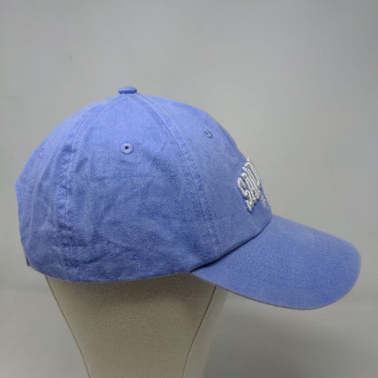 DK Embroidery Men's Strapback Hat Blue Adjustable Embroidered San Diego CA Logo