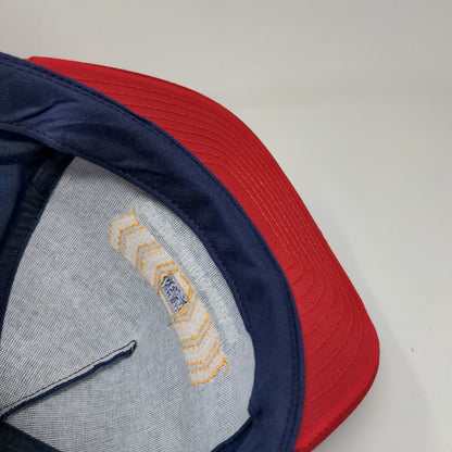 NAPA Safe Driving Award Snapback Hat Blue Red Adjustable Vintage Made USA