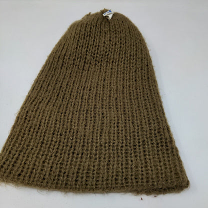 Hansen Womens Knit Beanie Hat Tan Size OSFA Vintage Made in USA