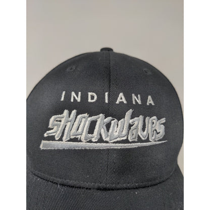 Indiana Shockwaves FlexFit Hat Size S-M Black Embroidered Spell Out