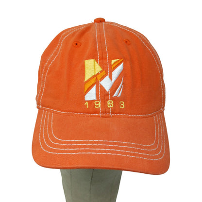 Nautica Kids Strapback Hat Orange Size L 8-12 Boys Embroidered Logo