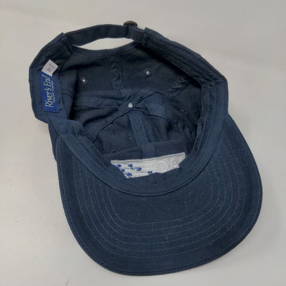 River's End Trading Company Men's Slideback Hat Blue Embroidered IAC Logo