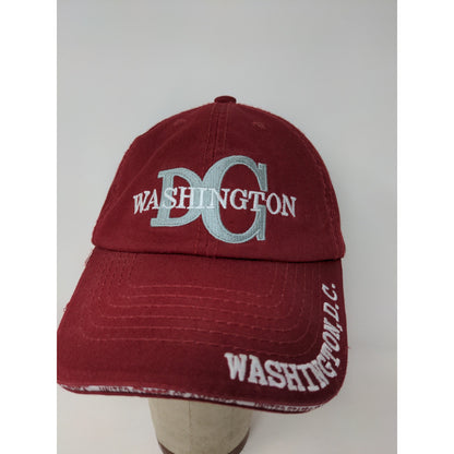 I Heart DC Washington DC Slideback Hat Red Patriotic American Flag Embroidered