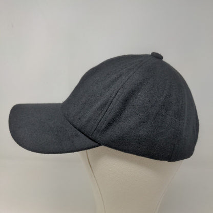 Unbranded Men's Strapback Hat Black Adjustable 100% Polyester Blank