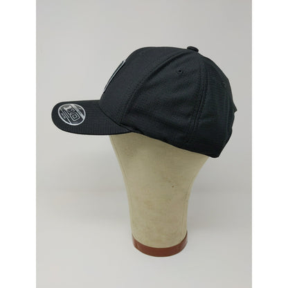 Flexfit 110 One Ten Snapback Hat Forklift Embroidered Logo Black