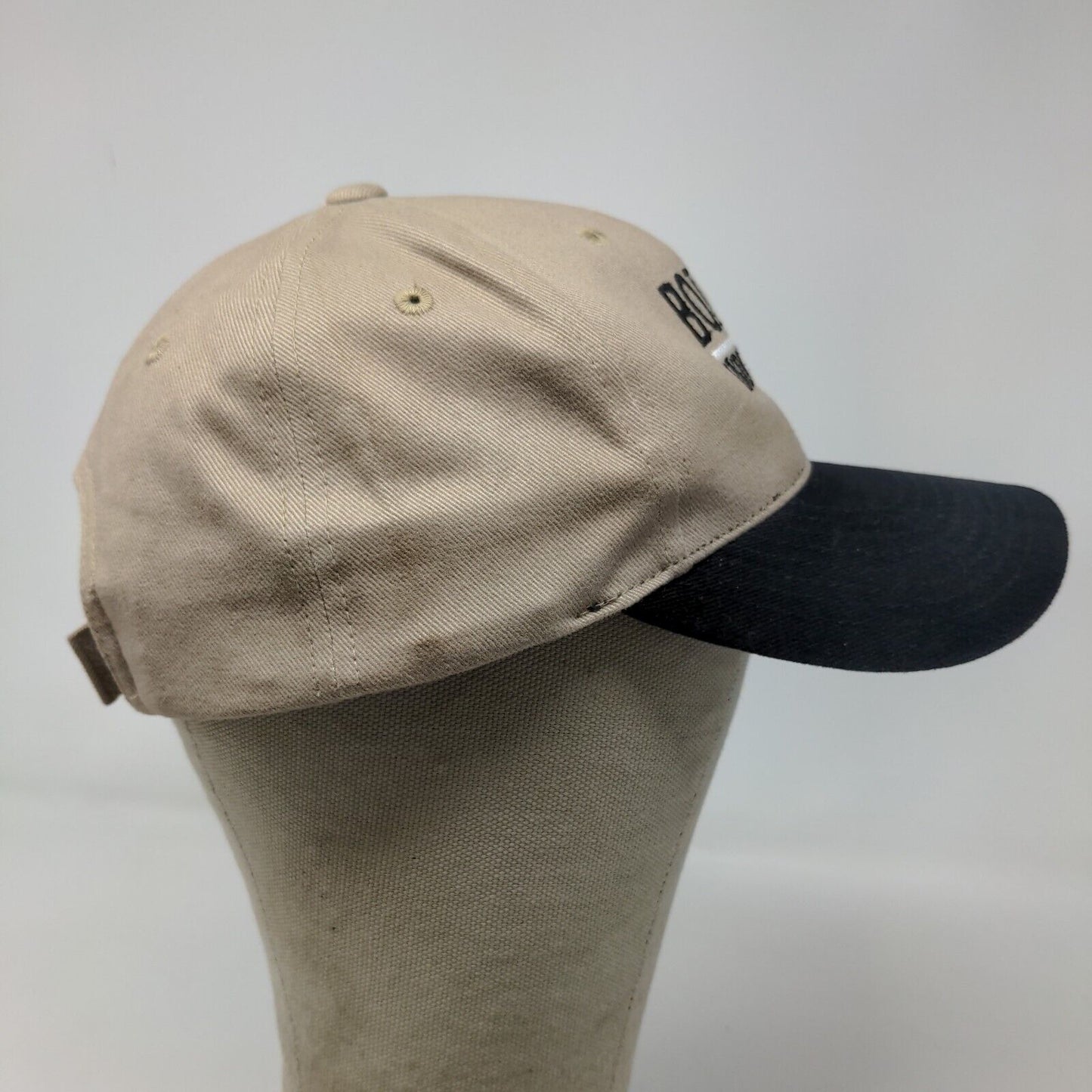 Port Authority Men's Bollock Industries Strapback Hat Tan Black Embroidered