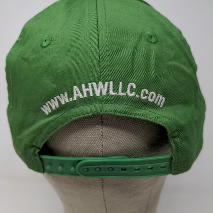 John Deere AHW Snapback Hat Green OSFA Embroidered Spell Out Logo