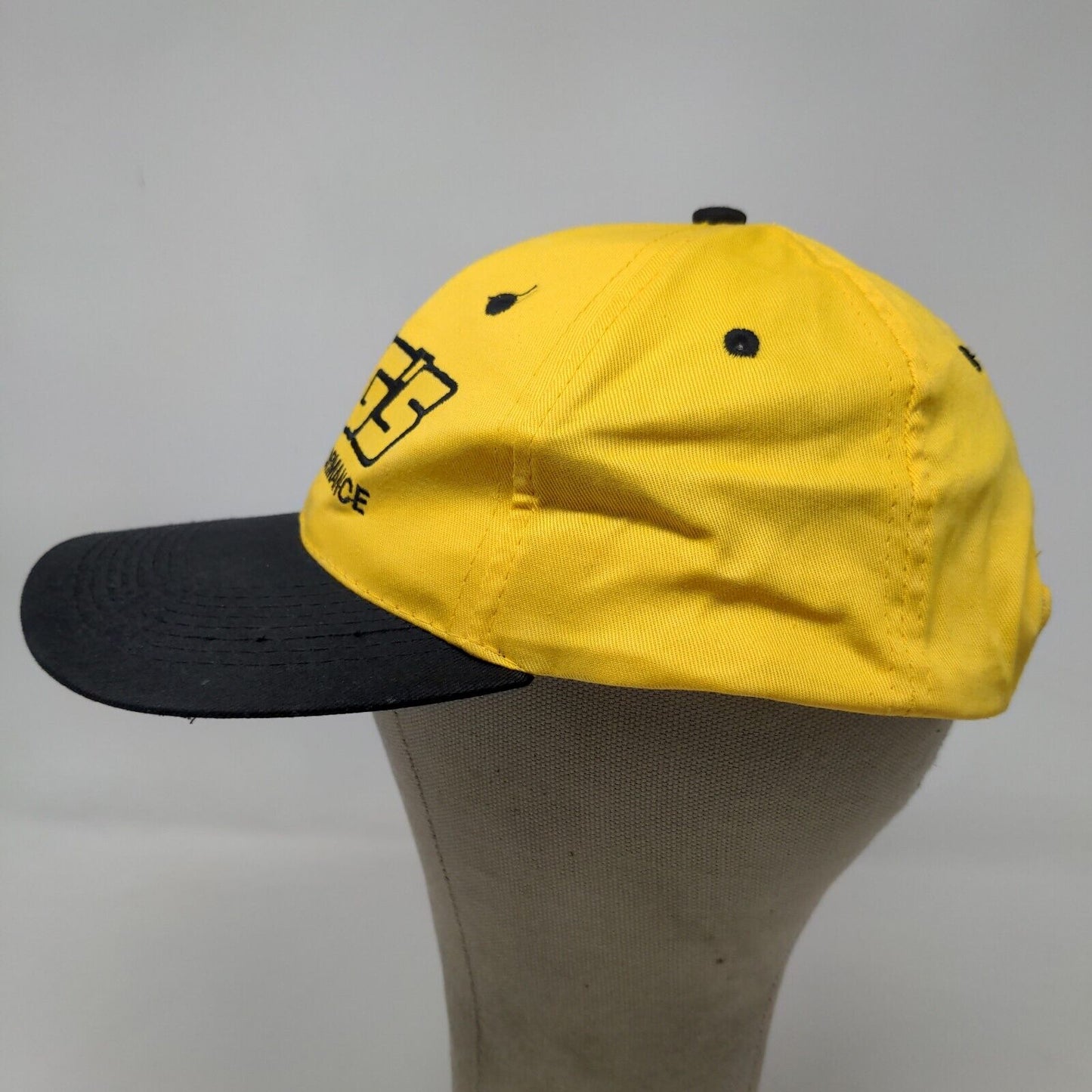 Jegs High Performance Men's Snapback Hat Yellow Black OSFA Embroidered Logo