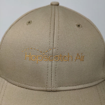 Lands' End Men's Strapback Hat Tan Size OS Embroidered Hopscotch Air Logo