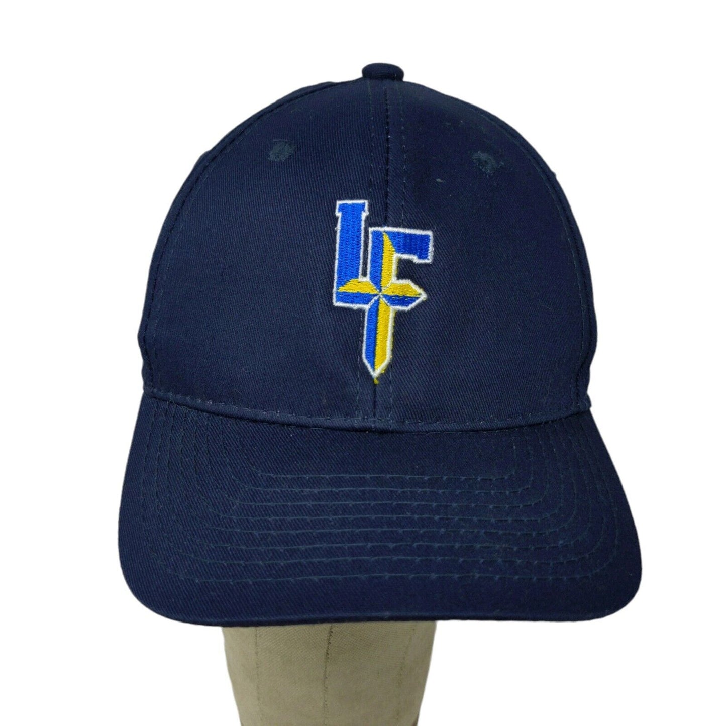 Little Flower Catholic School Hat Blue Yellow Logo Youth Strapback