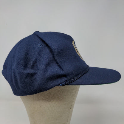 Momr's Men's Snapback Hat Blue OSFA Patriotic American Eagle Embroidered Logo