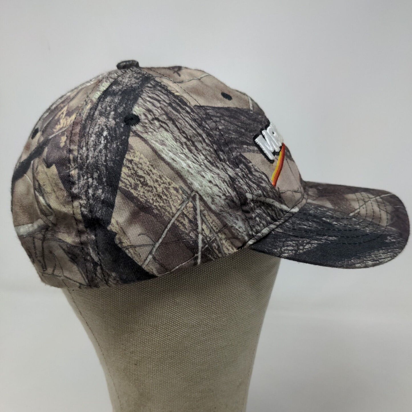 Menard's Men's Camo Strapback Hat Brown Green Adjustable Embroidered Logo #27