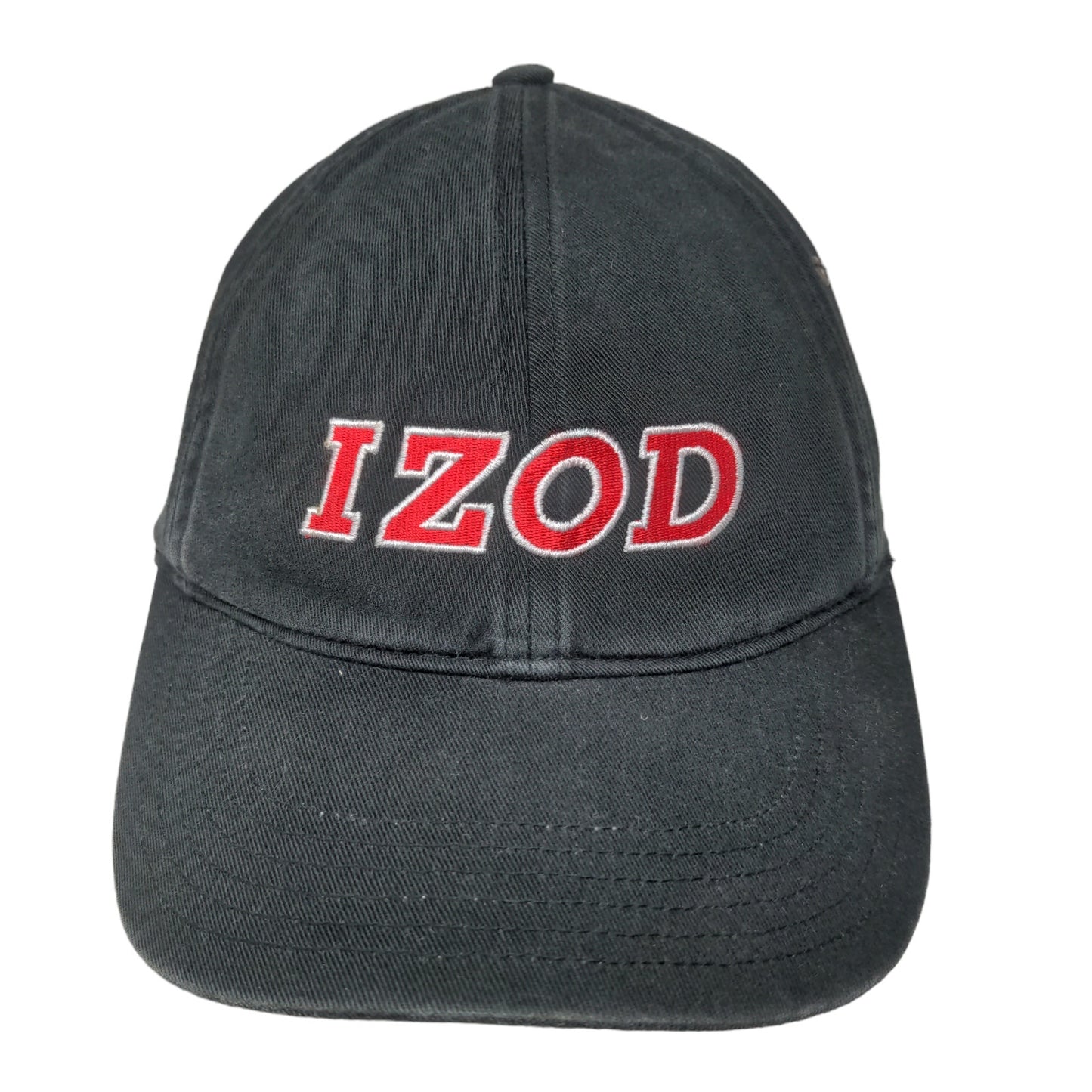 Richardson Men's Izod Slideback Hat Black Adjustable Embroidered Logo Model #330