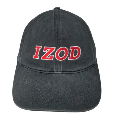 Richardson Men's Izod Slideback Hat Black Adjustable Embroidered Logo Model #330