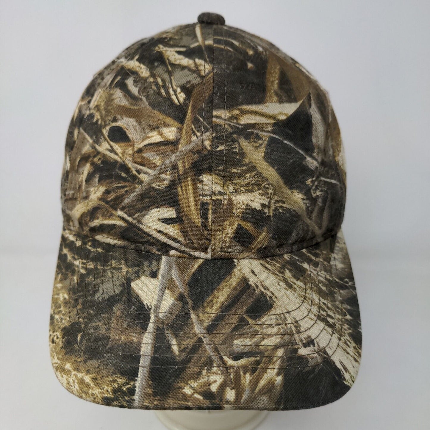 Signatures Men's Strapback Camouflage Hat OSFM Grass Pattern