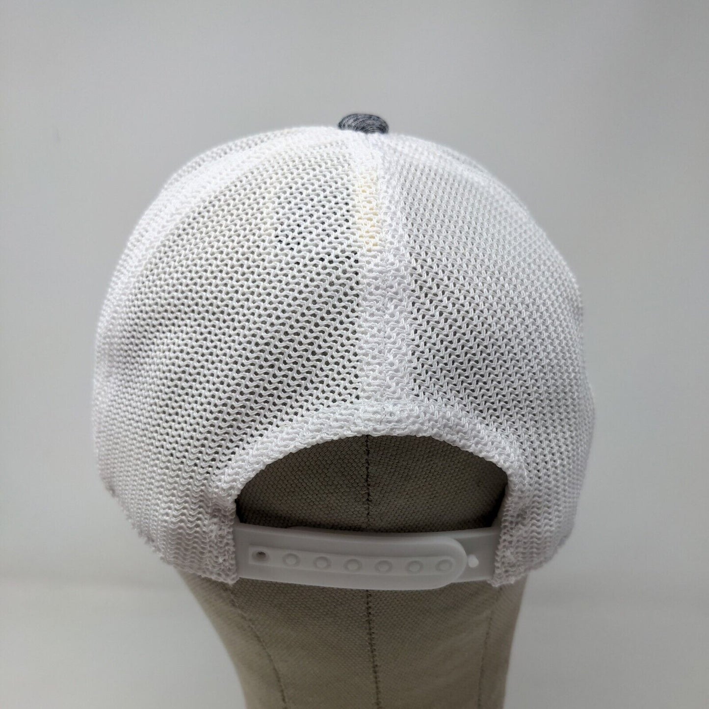 Ariat Men's Snapback Mesh Back Hat Gray White Breast Cancer Awareness Logo