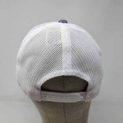 Ariat Men's Snapback Mesh Back Hat Gray White Breast Cancer Awareness Logo