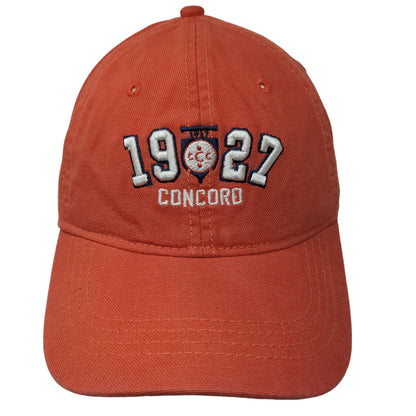 Ahead Men's Slideback Hat Orange Mid Fit Embroidered Concord 1927 Logo