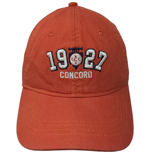 Ahead Men's Slideback Hat Orange Mid Fit Embroidered Concord 1927 Logo