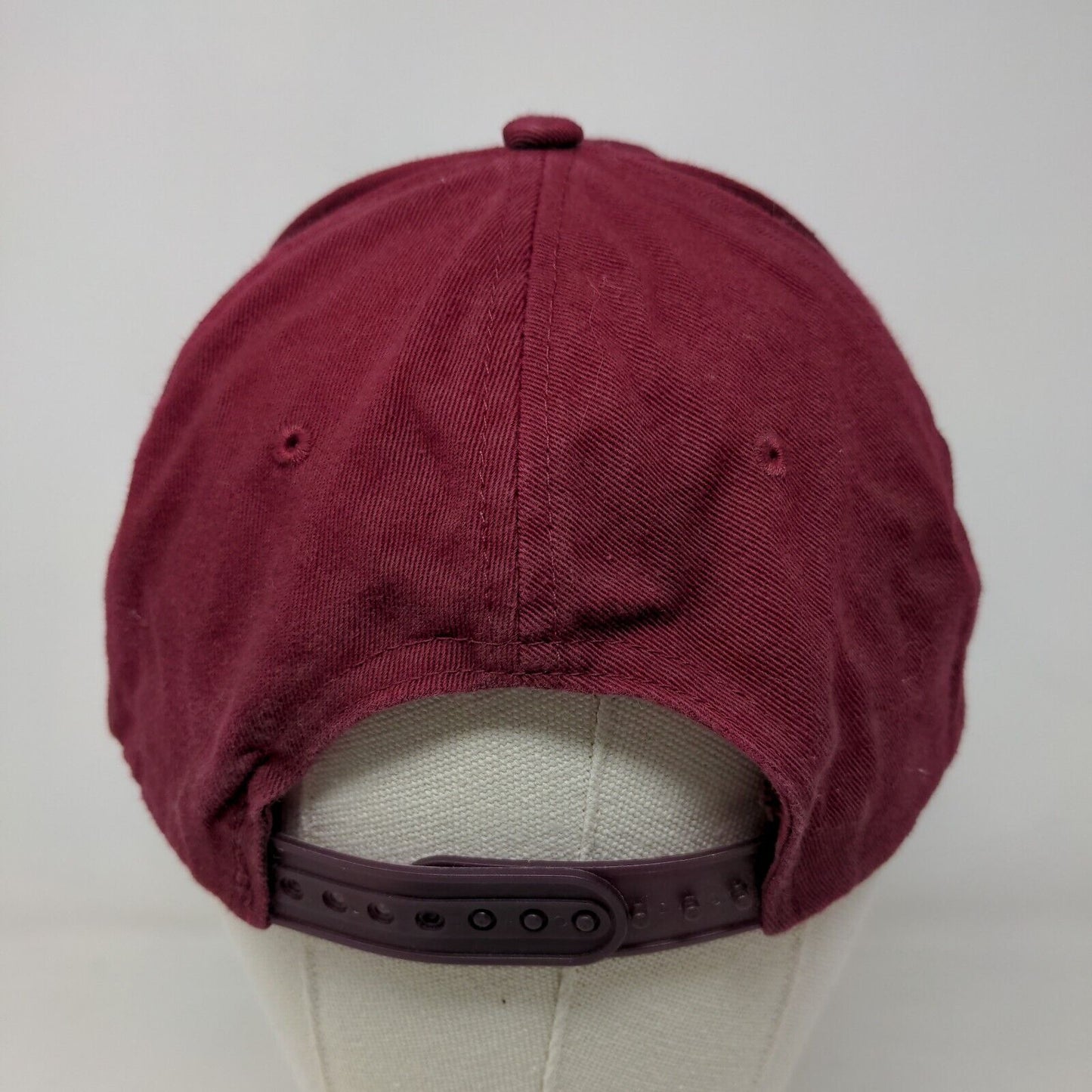 Simen Men's Snapback Hat Red Burgundy Size OS Embroidered Private Label Logo