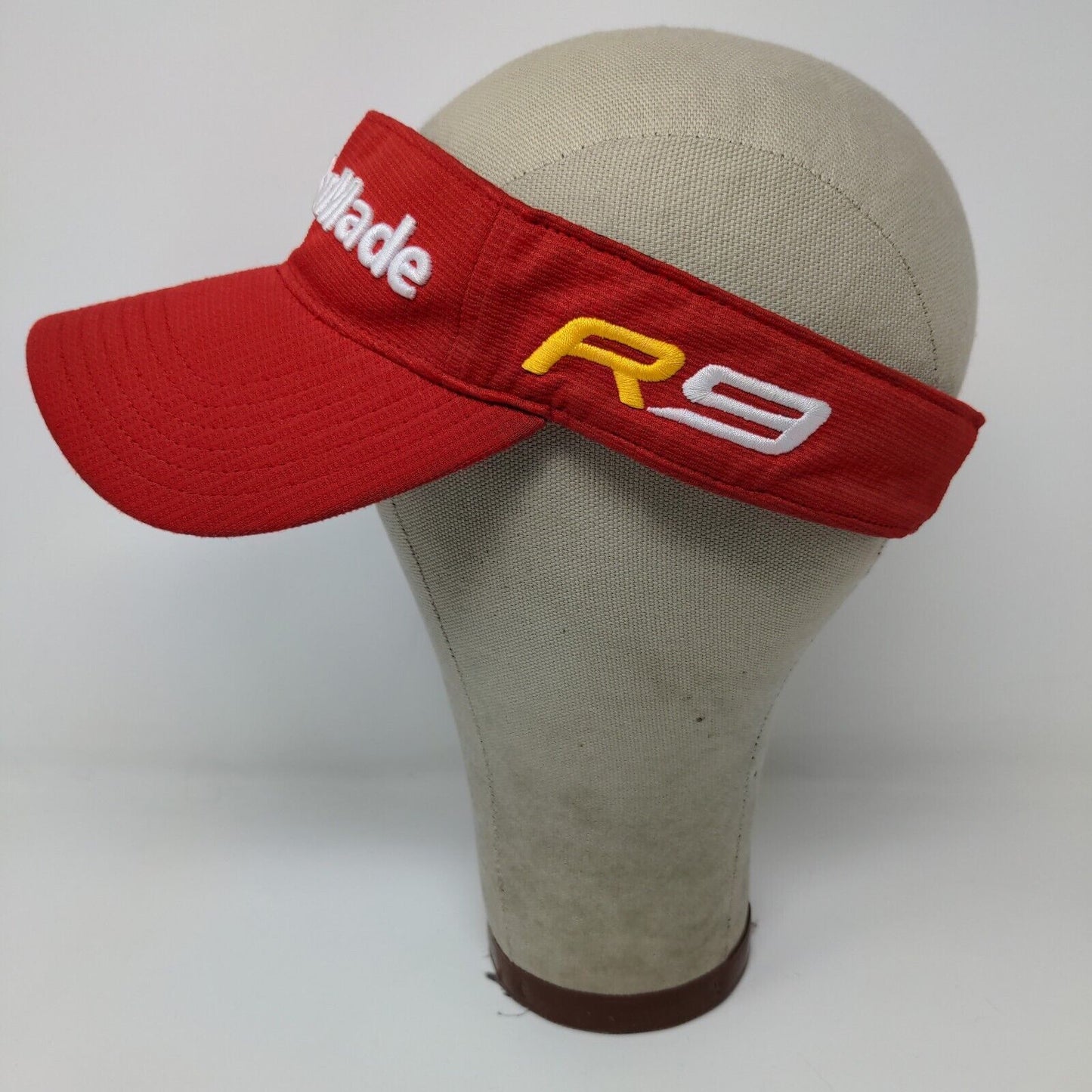 Taylor Made R9 Burner TMax Gear Sun Visor Hat Red OSFA Embroidered Logo Golf