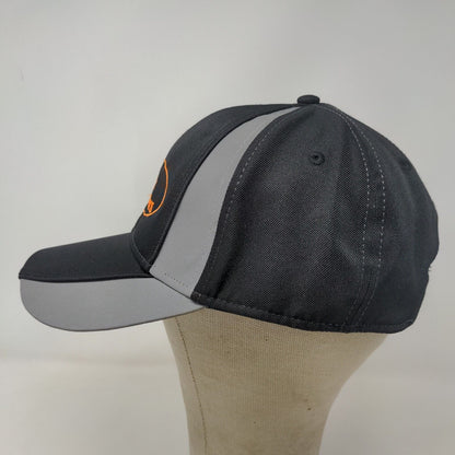 Otto Men's Strapback Hat Black Gray OSFM Gridley Interiors Embroidered Logo